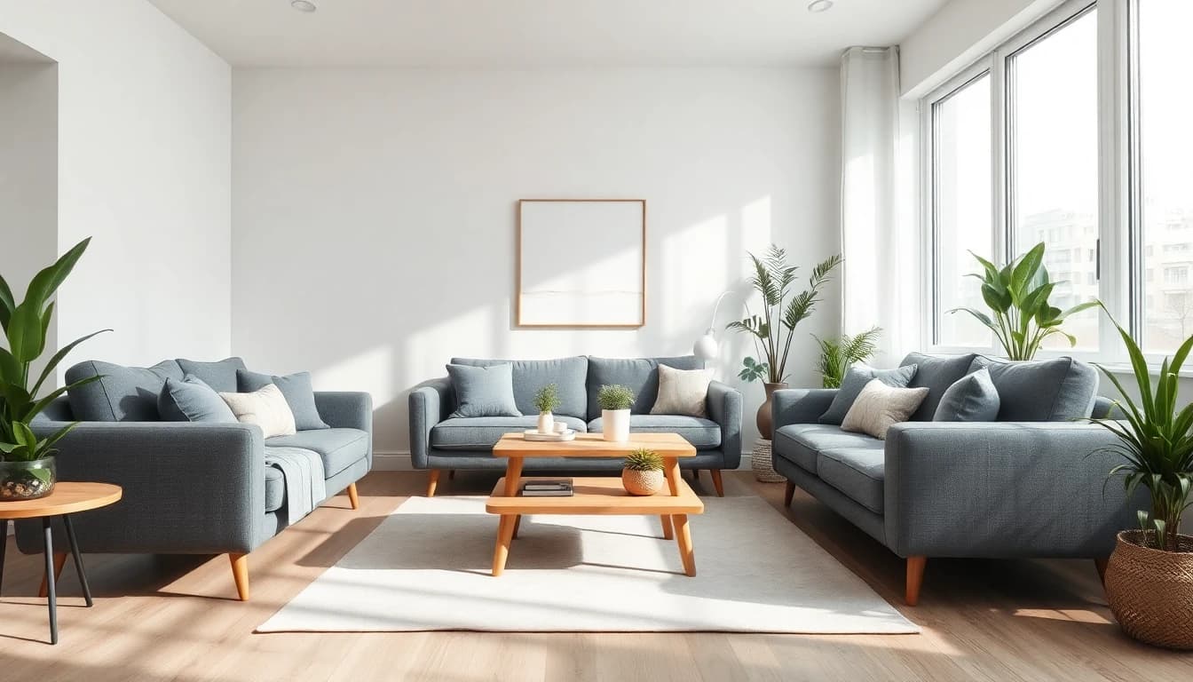 Wohnzimmer gestalten mit KI Raumplaner - Moderne Einrichtungsideen